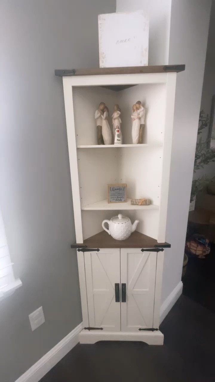 How cute is this corner cabinet? And it's from AMAZON! Grab it before it's gone! 

#LTKsalealert #LTKVideo #LTKhome