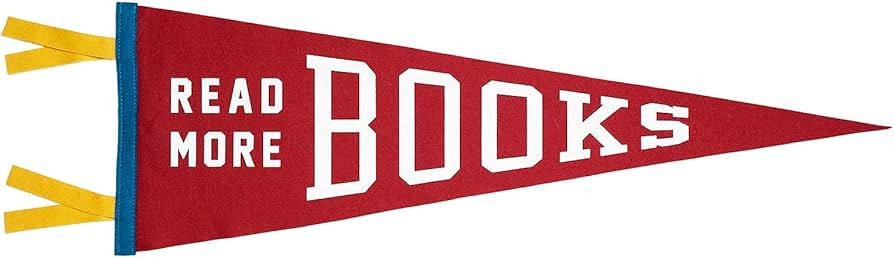 "Read More Books" Pennant • Oxford Pennant Original | Amazon (US)
