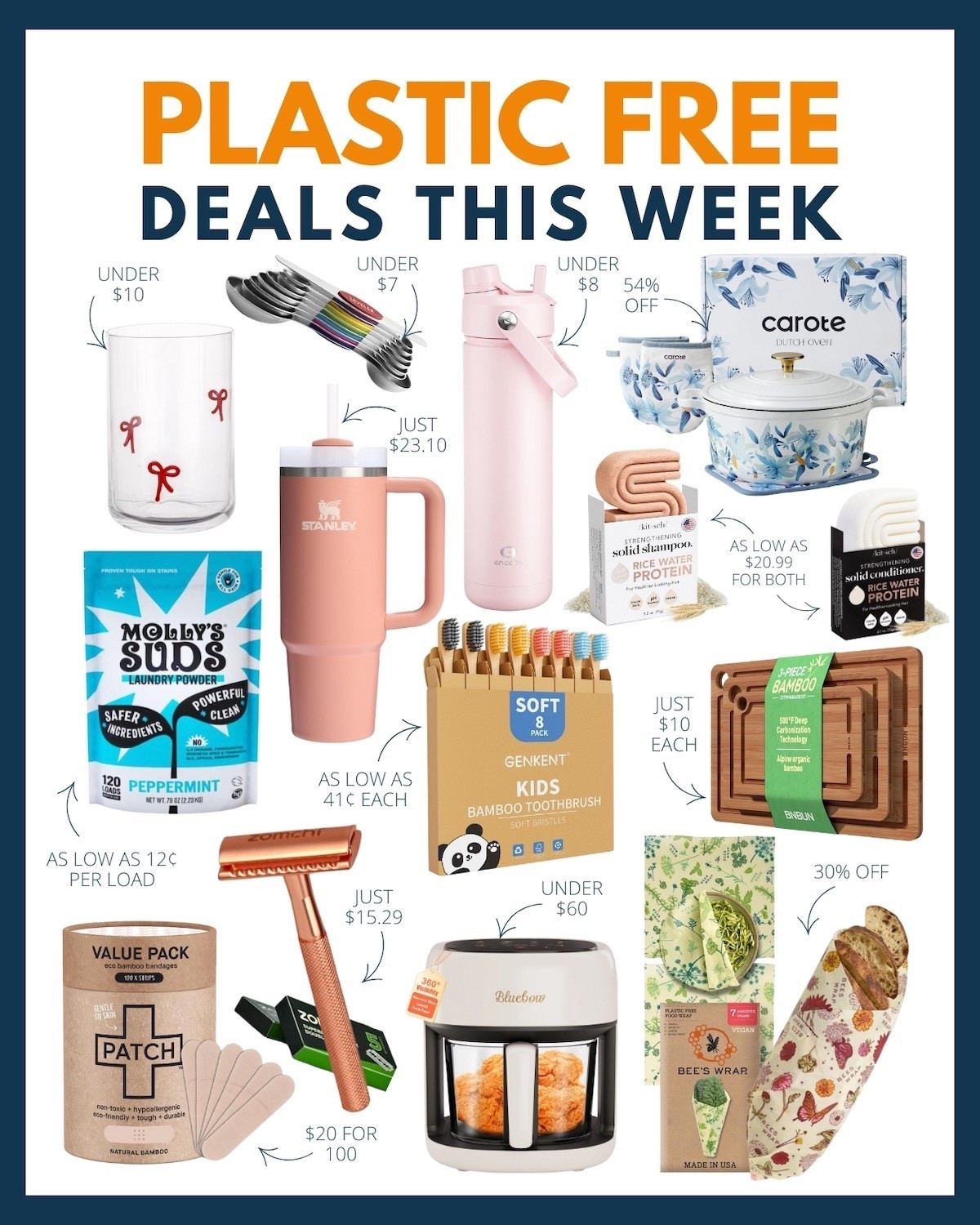 Looking to make some eco-friendly swaps in your home? Start with these plastic free deals this week! 🌎💚

#LTKHome #LTKOver40 #LTKSaleAlert
