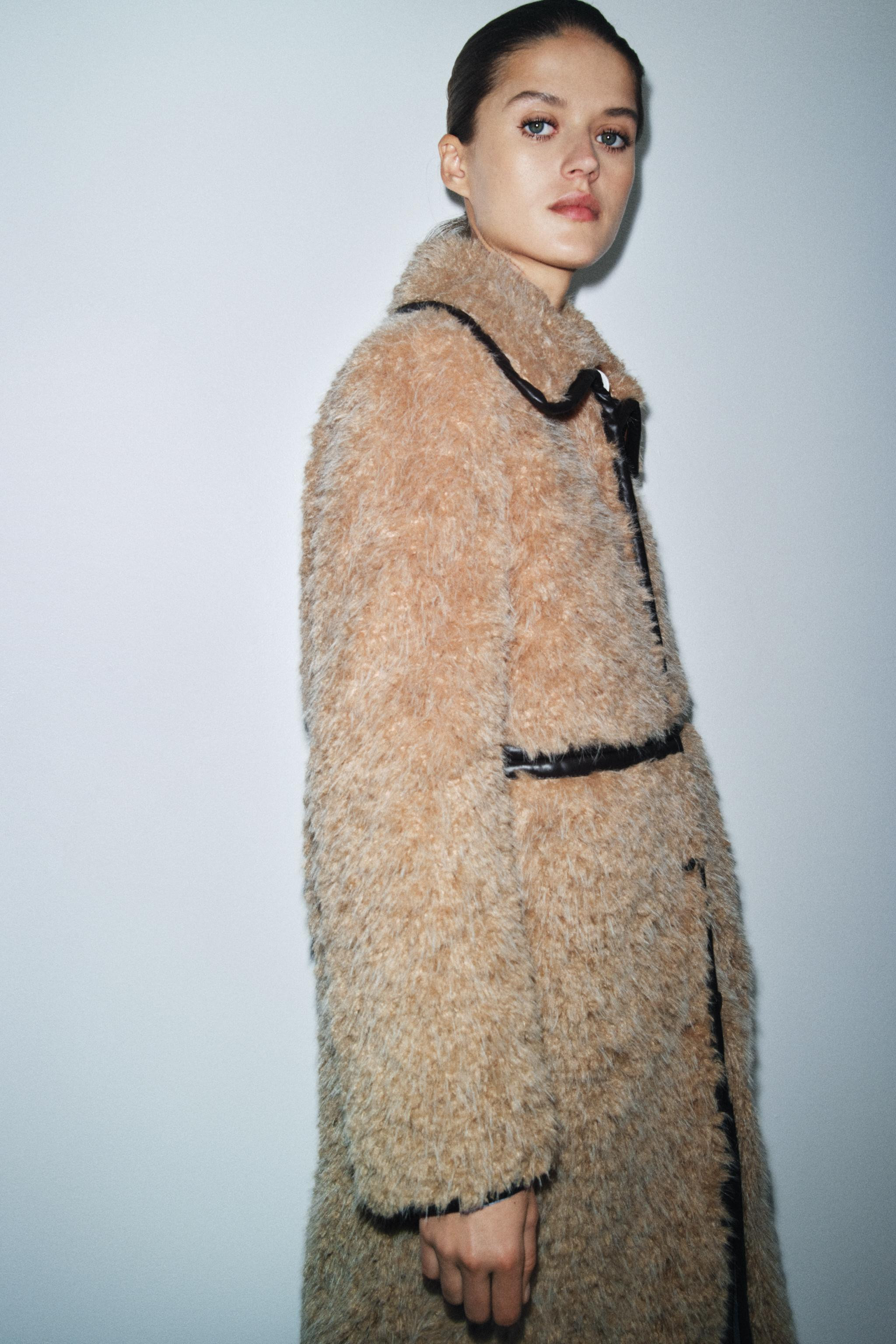 LONG FAUX SHEARLING COAT - LIMITED EDITION | Zara UK