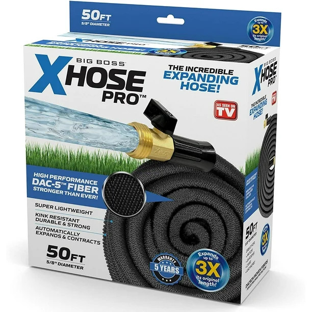 Xhose Pro Expandable Garden Hose -Heavy Duty & Flexible Lightweight Water Hose - 50 ft. - Walmart... | Walmart (US)