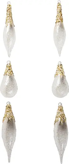Balsam Hill Set of 6 Assorted Grand Forest Jeweled Ornaments | Nordstrom | Nordstrom