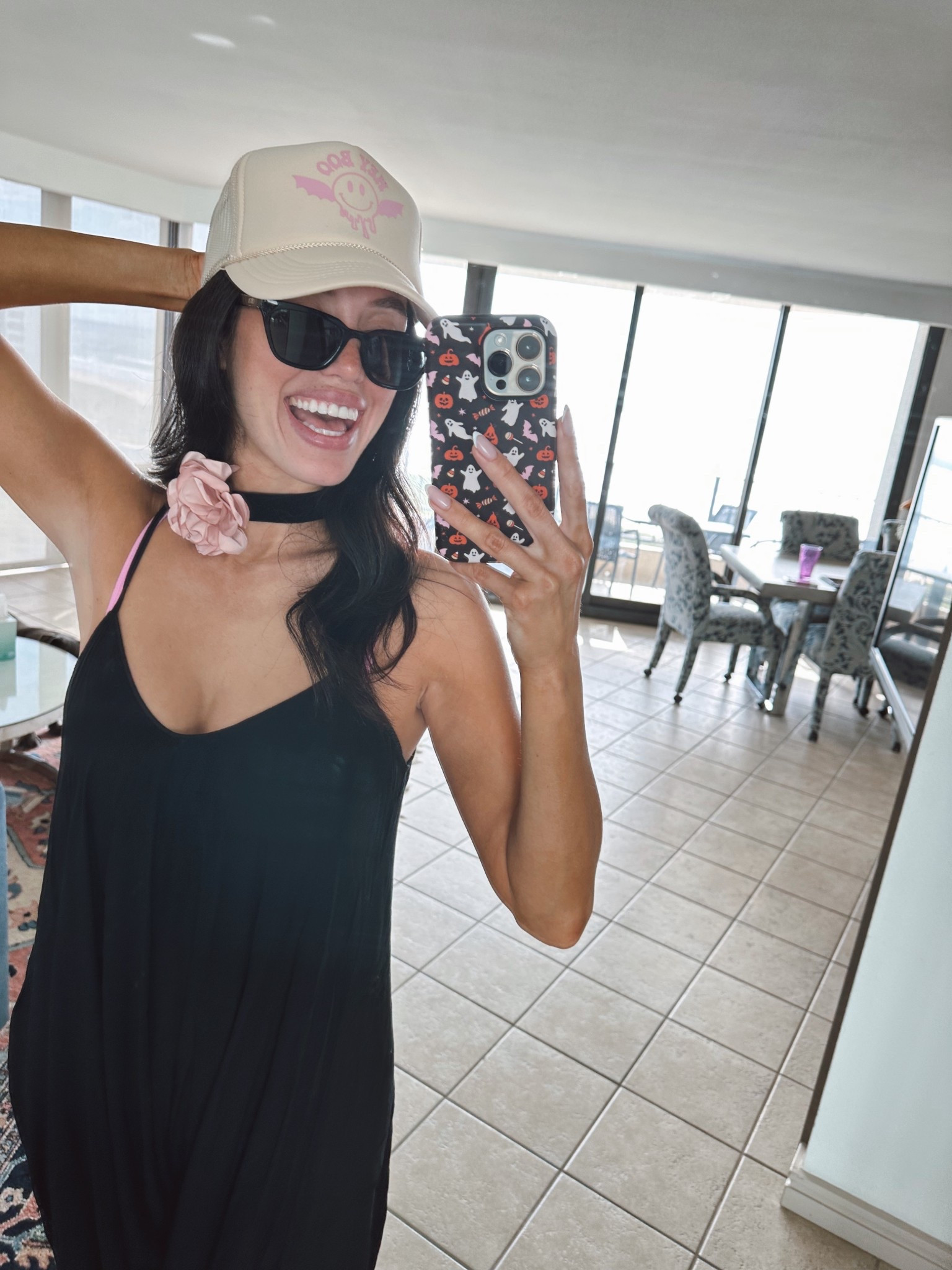 Fall outfit

Halloween outfit, black sunglasses, Halloween hat, black jumpsuit, black onesie, flower necklace, statement necklace, flower choker necklace, Halloween phone case, fall phone case 

#LTKSeasonal #LTKFindsUnder50 #LTKStyleTip