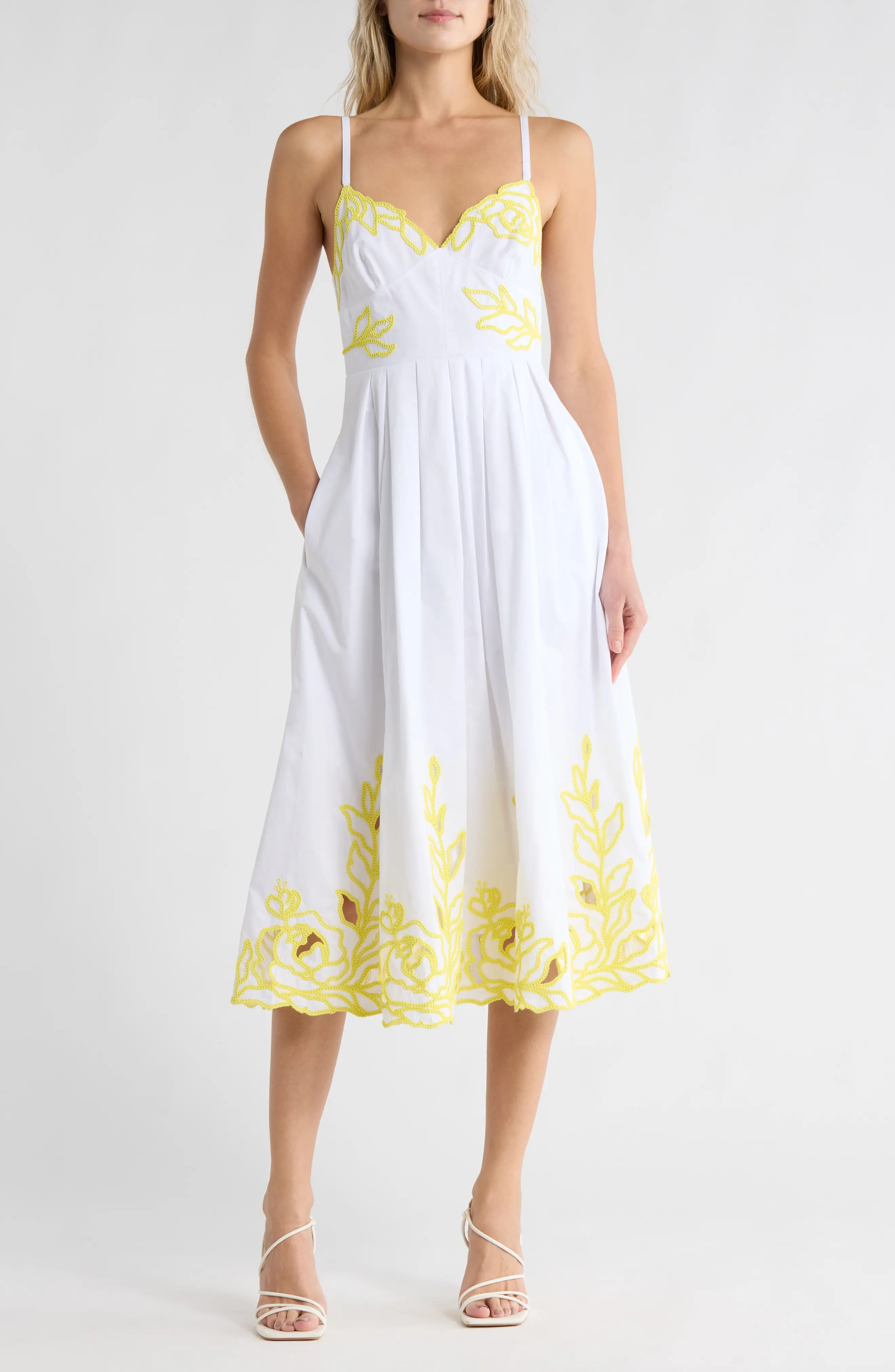Maude Embroidered A-Line Dress (Women) | Nordstromrack | Nordstrom Rack