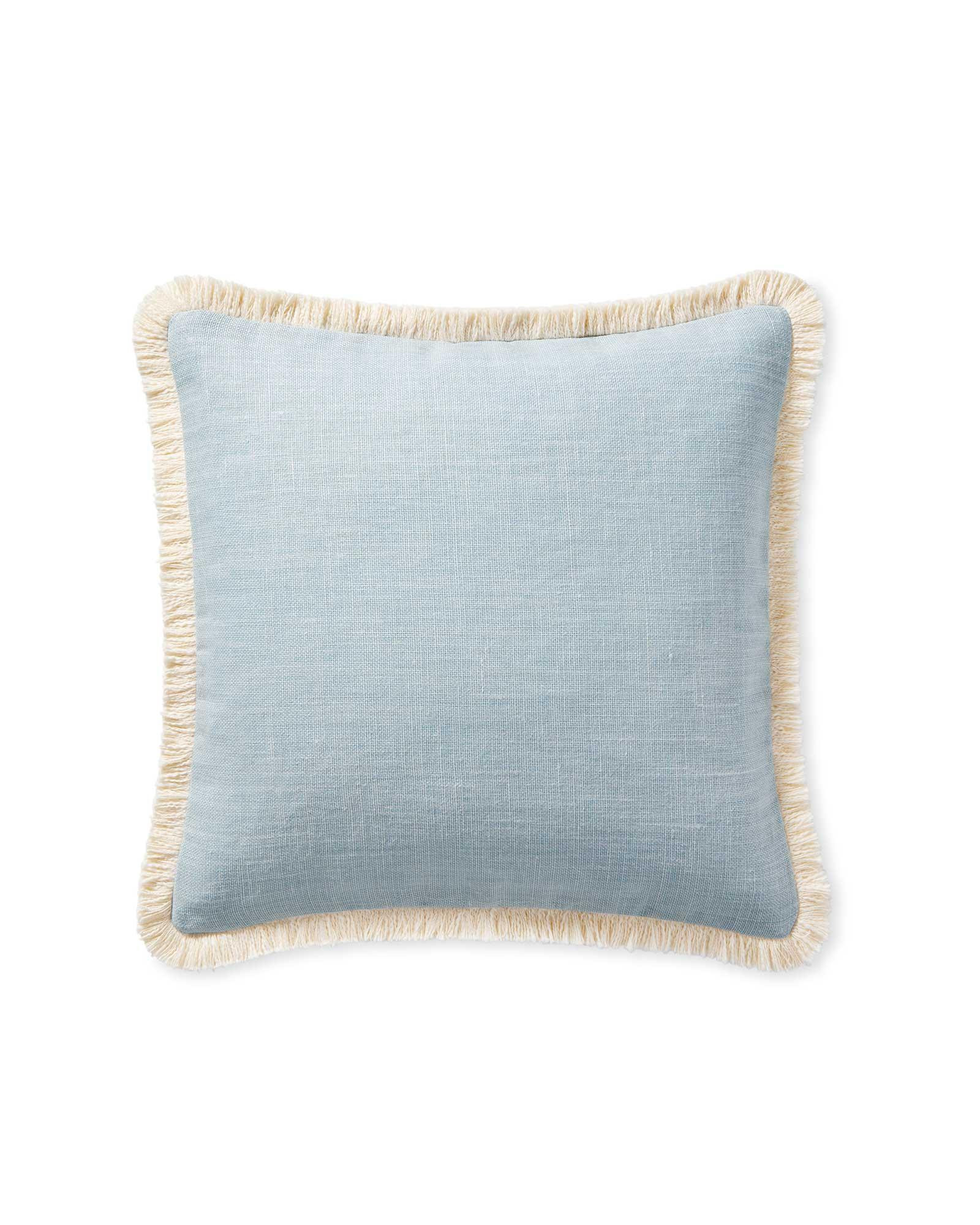 DescriptionLinen, framed with fringe. An array of captivating colors. Lavish on its own. Splendid... | Serena and Lily