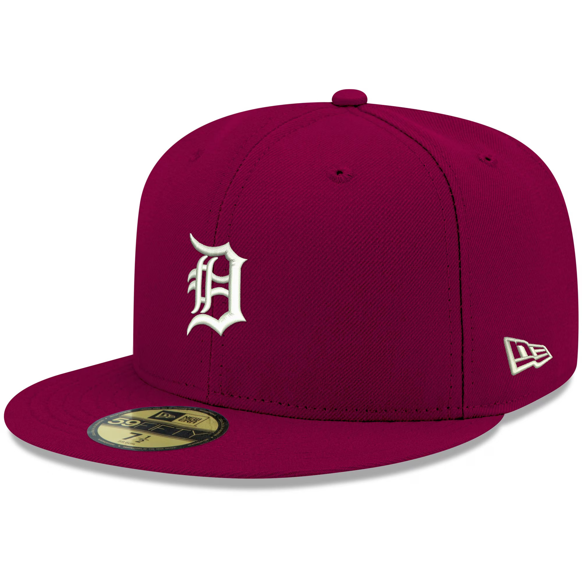 Detroit Tigers New Era White Logo 59FIFTY Fitted Hat - Cardinal | Lids