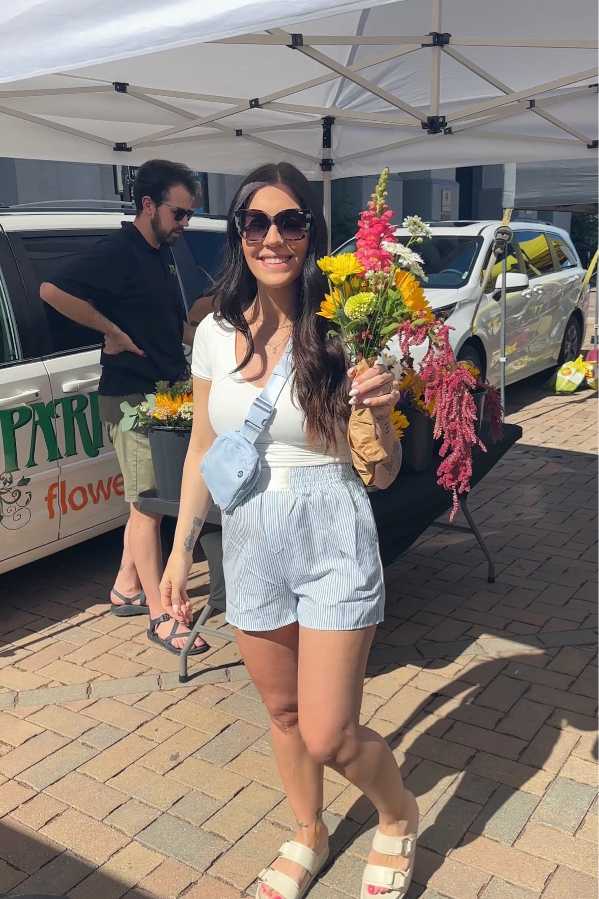 Farmers Market Saturdays 

Shirt and shorts from Amazon - comfortable and breastfeeding friendlyy

Sandals from target 

#LTKSeasonal #LTKfamily #LTKfindsunder50