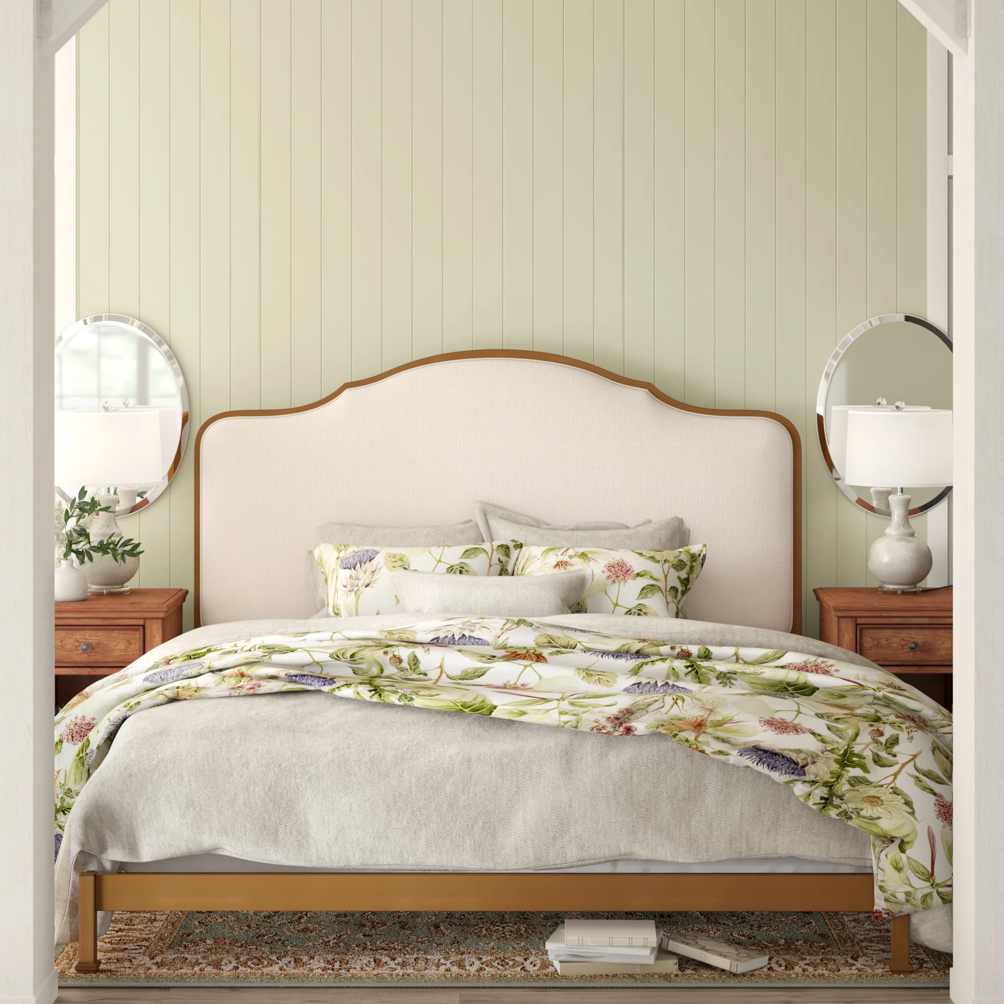Upholstered Metal Standard Bed | Wayfair North America