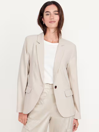 Taylor Fitted Suit Blazer | Old Navy (US)