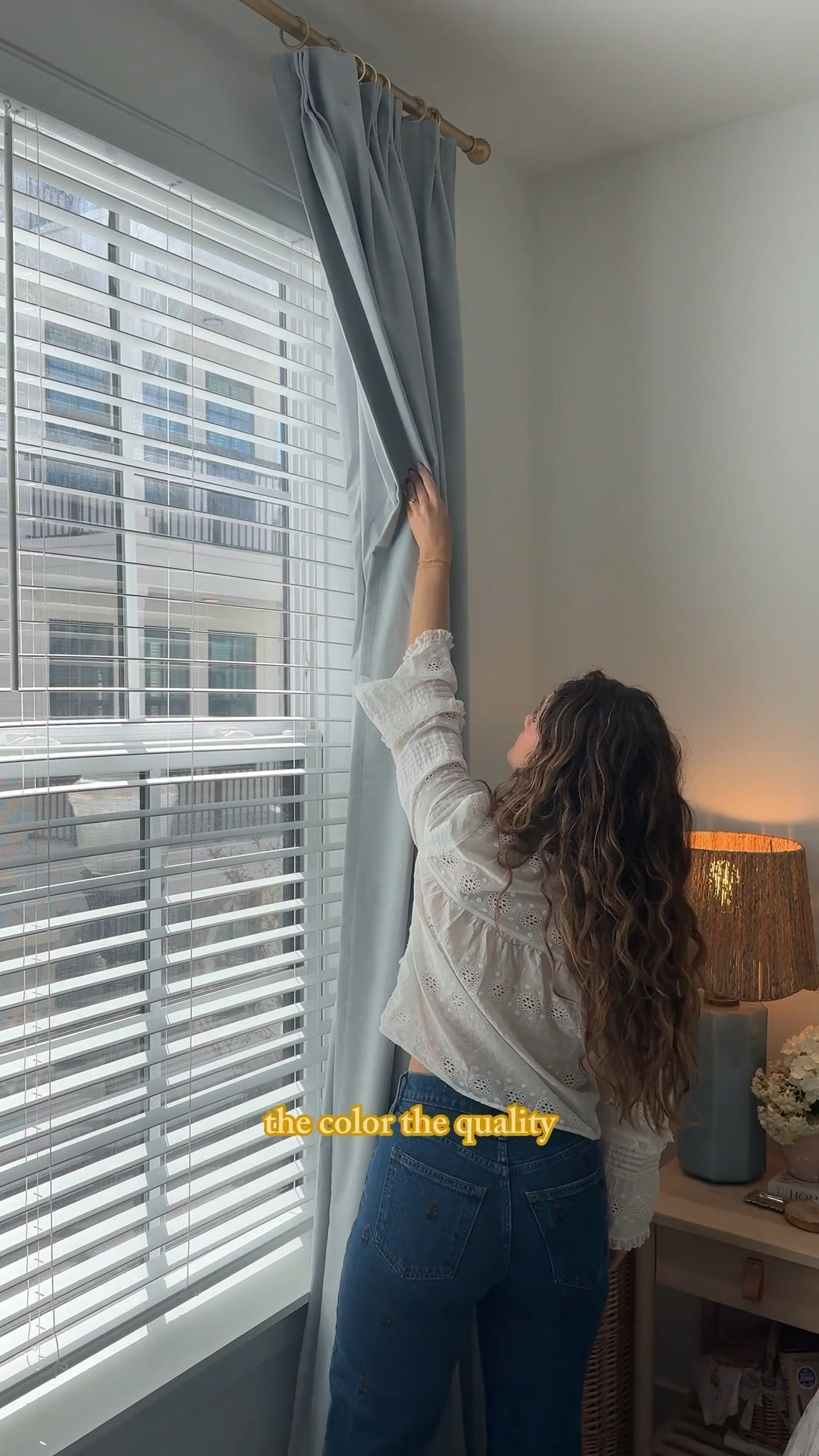 Our bedroom curtains🩵✨

#LTKHome