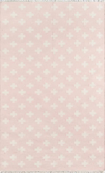 Topanga Wool Pink/White Rug | Wayfair North America