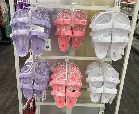 These are the IT sandals are the year!!!! The colors are so pretty! And they’re so comfortable! And they’re only $10!!!! #shoe #sandals #slides #summershoes 

#LTKshoecrush #LTKunder50 #LTKFind