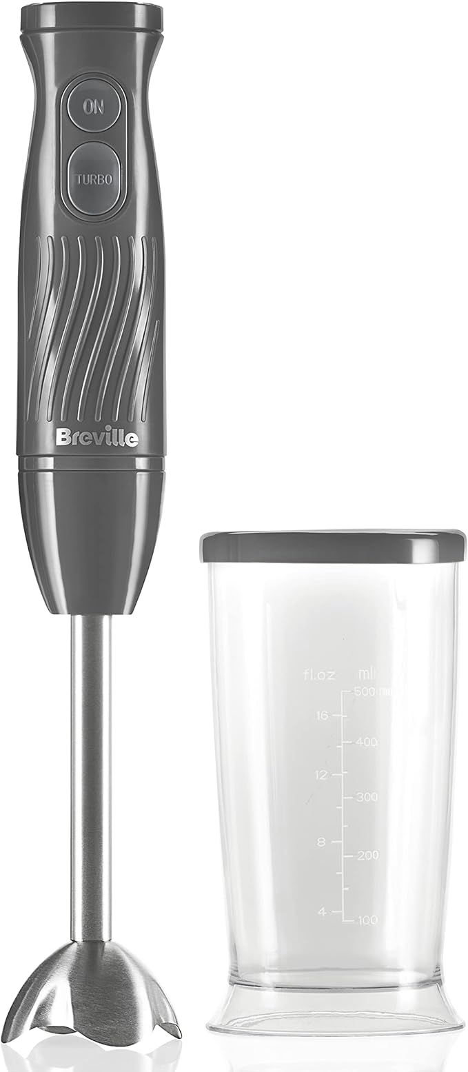 Breville Flow Hand Blender | Powerful 500W Stick Blender | 500ml Beaker with Storage Lid | Slate ... | Amazon (UK)