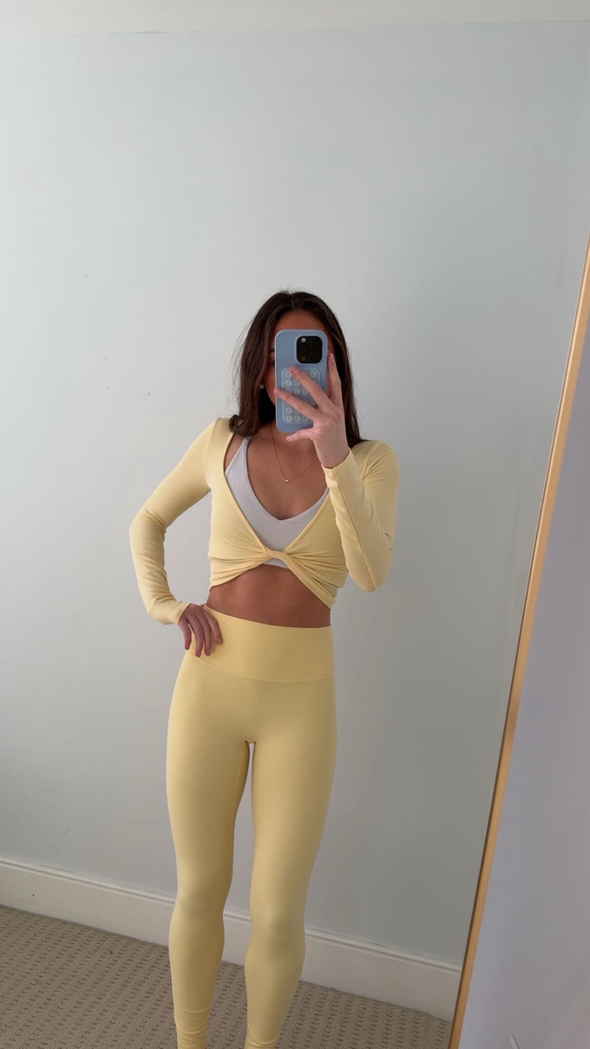 cutest yellow workout set