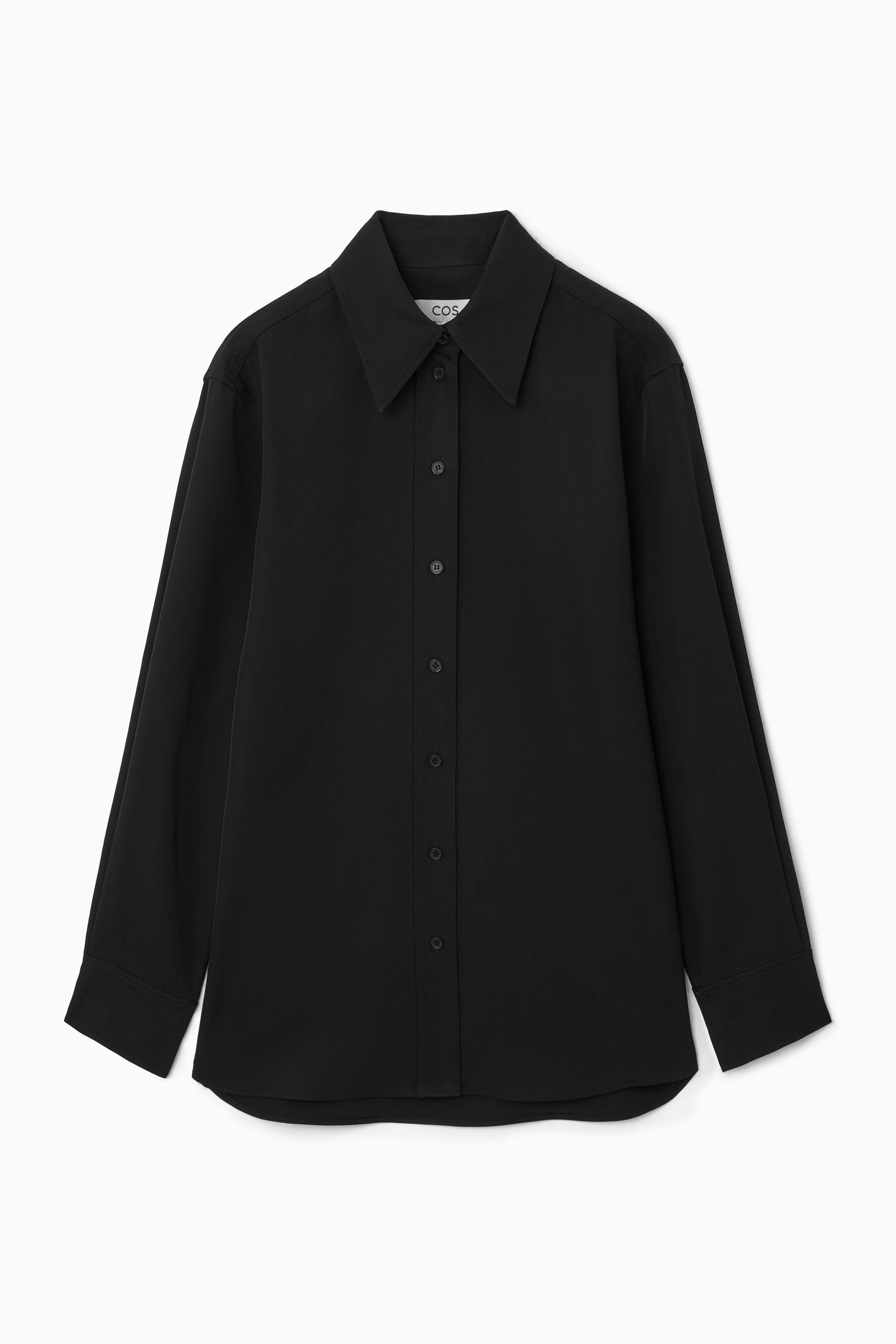 RELAXED FLUID SHIRT - BLACK | COS (AU)