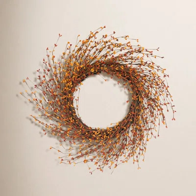 22" Pip Spring Grapevine Berry Wreath | Birch Lane