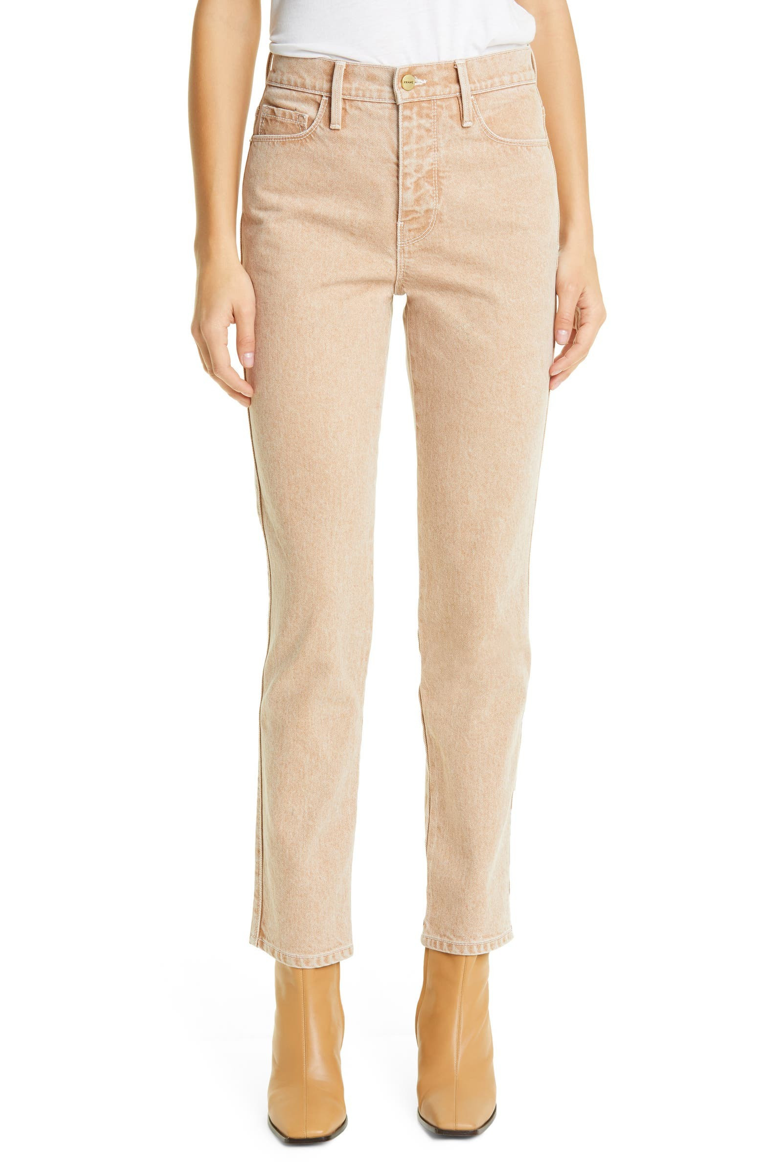 Le Sylvie High Waist Ankle Straight Leg Jeans | Nordstrom