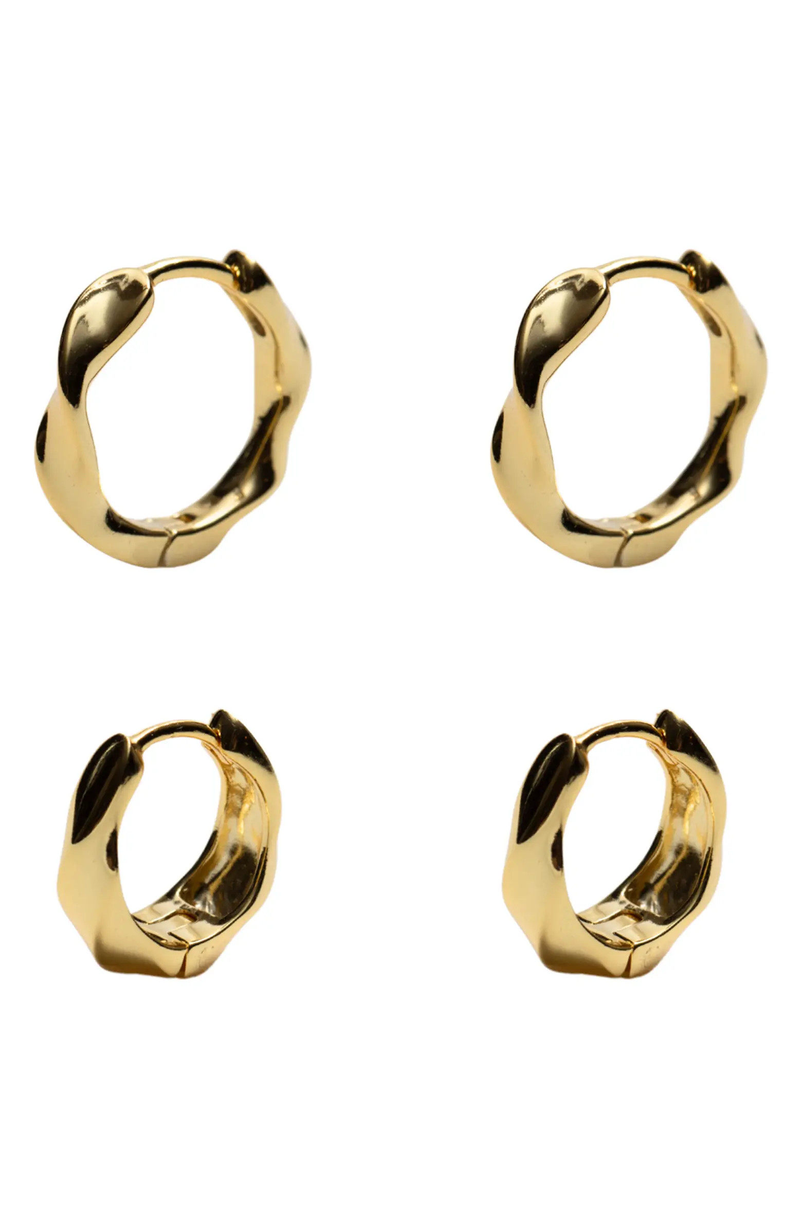 Set of 2 Twisted Hoop Earrings | Nordstrom