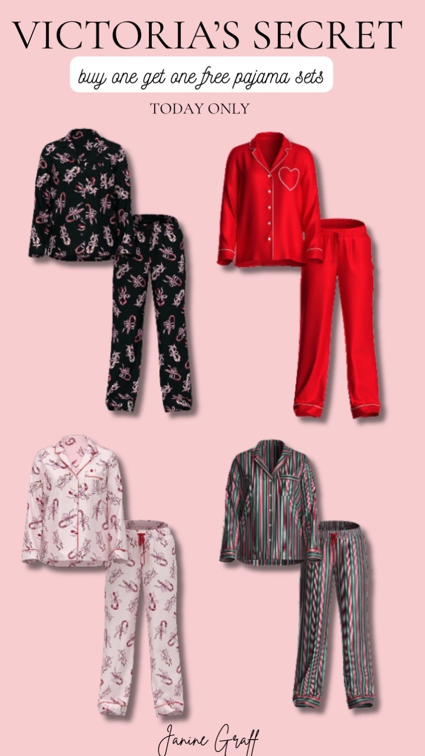 Today, only Victoria’s Secret buy one get one free pajama sets. These are my all-time favorite, and they have festival looks for Christmas.🎁✨💖

#LTKGiftGuide #LTKSaleAlert #LTKHoliday