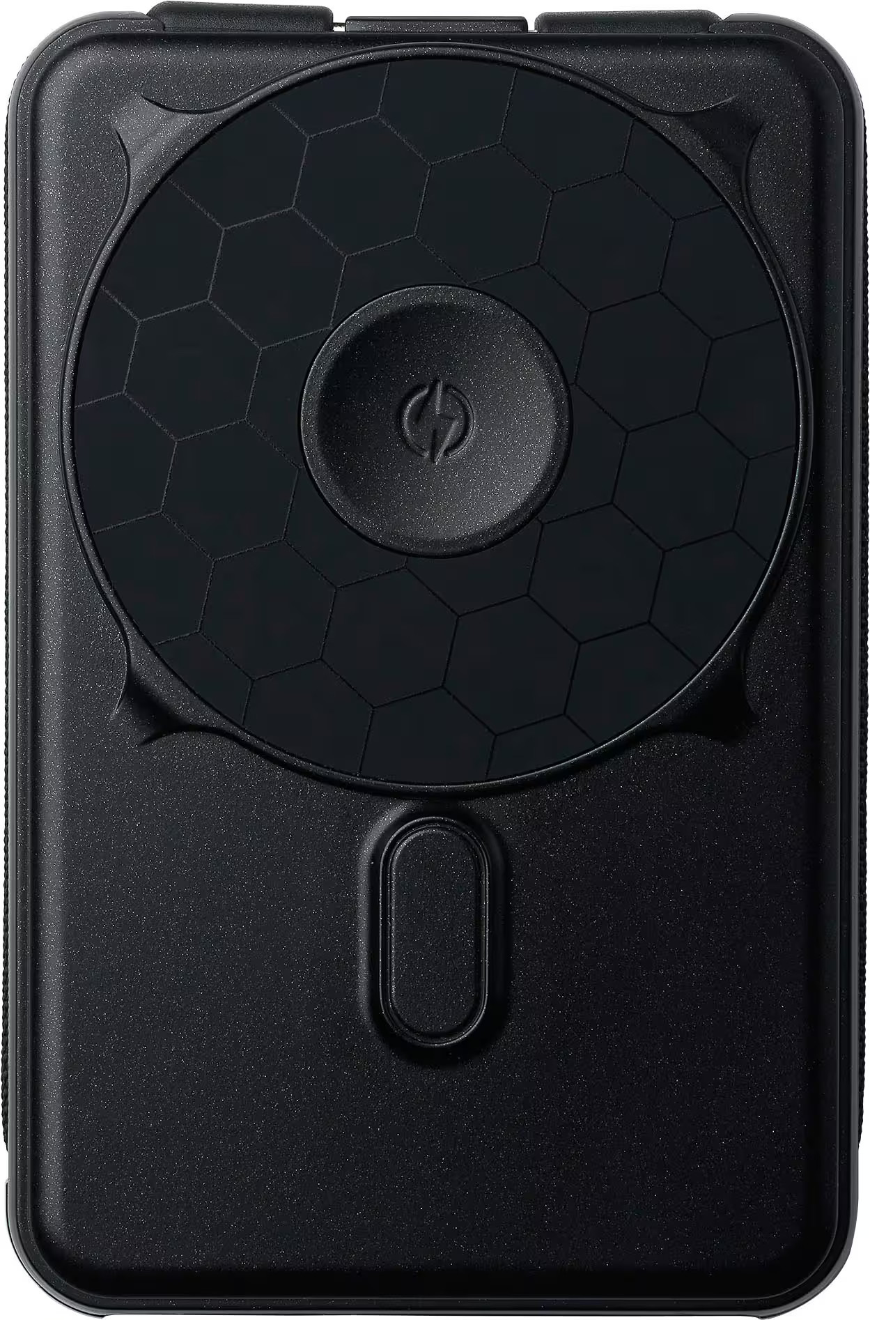 The Ridge Wallet - MAGSAFE POWER BANK 10,000mAh 20w 5-in-1 with integrated lightning and USB-C cables, Apple Watch charging, and Kickstand - Black | Best Buy U.S.