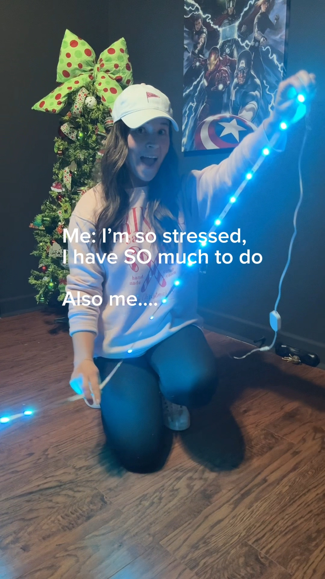 I was supposed to be cleaning and getting ready for guests when I found these lights in my office, and this just seemed like way more fun. 😜

These are the same Govee lights I used for the Halloween cloud ceiling, and I planned to reuse them in here once I was finished. They look so cool and were easy to install with the peel and stick backing!

A quick little “not on the to-do list but here we are” project.

Comment LIGHTS and I’ll send you the link, and follow @makingfrugalfun for more fun home projects.

#homedecor #homeproject #mediaroombuild #budgetdecor #frugalhome #affordabledecor #dailyvlog #momlife #goveelights #ledlights #simpledecor #minimakeover #quickhomeprojects #homemakeover #beforeandafter #diyhome #holidayhome #cozyhome #onabudget #moviroomdecor #ledvibes @govee

#LTKHome