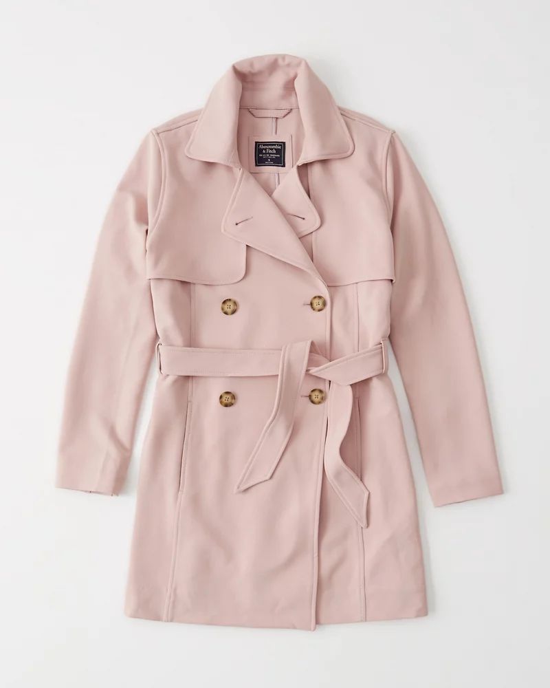 Drapey Trench Coat | Abercrombie & Fitch US & UK
