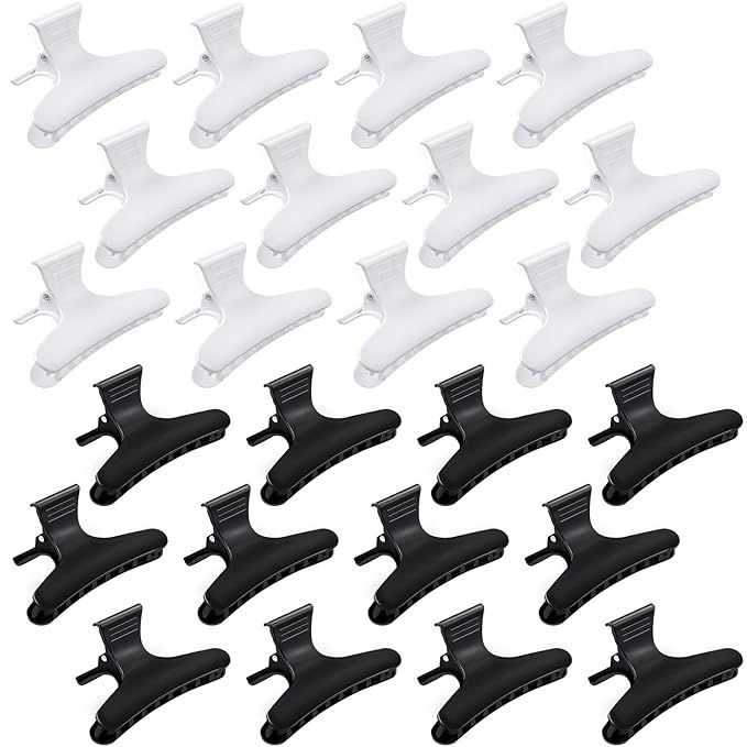 Elcoho 24 Pack Large Butterfly Clamps Styling Claw Hair Clips Hairdressing Accessories for Women ... | Amazon (US)