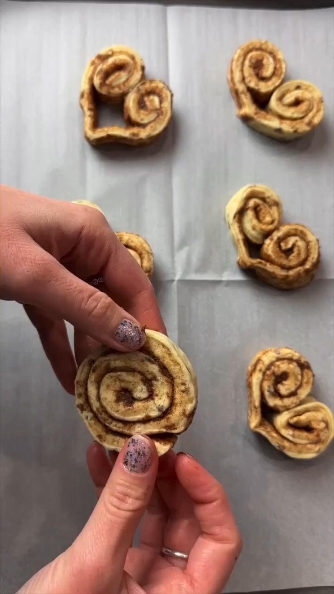 Valentine’s Day cinnamon rolls! With pretty sprinkles! 

#LTKSeasonal #LTKfoodie #LTKHome
