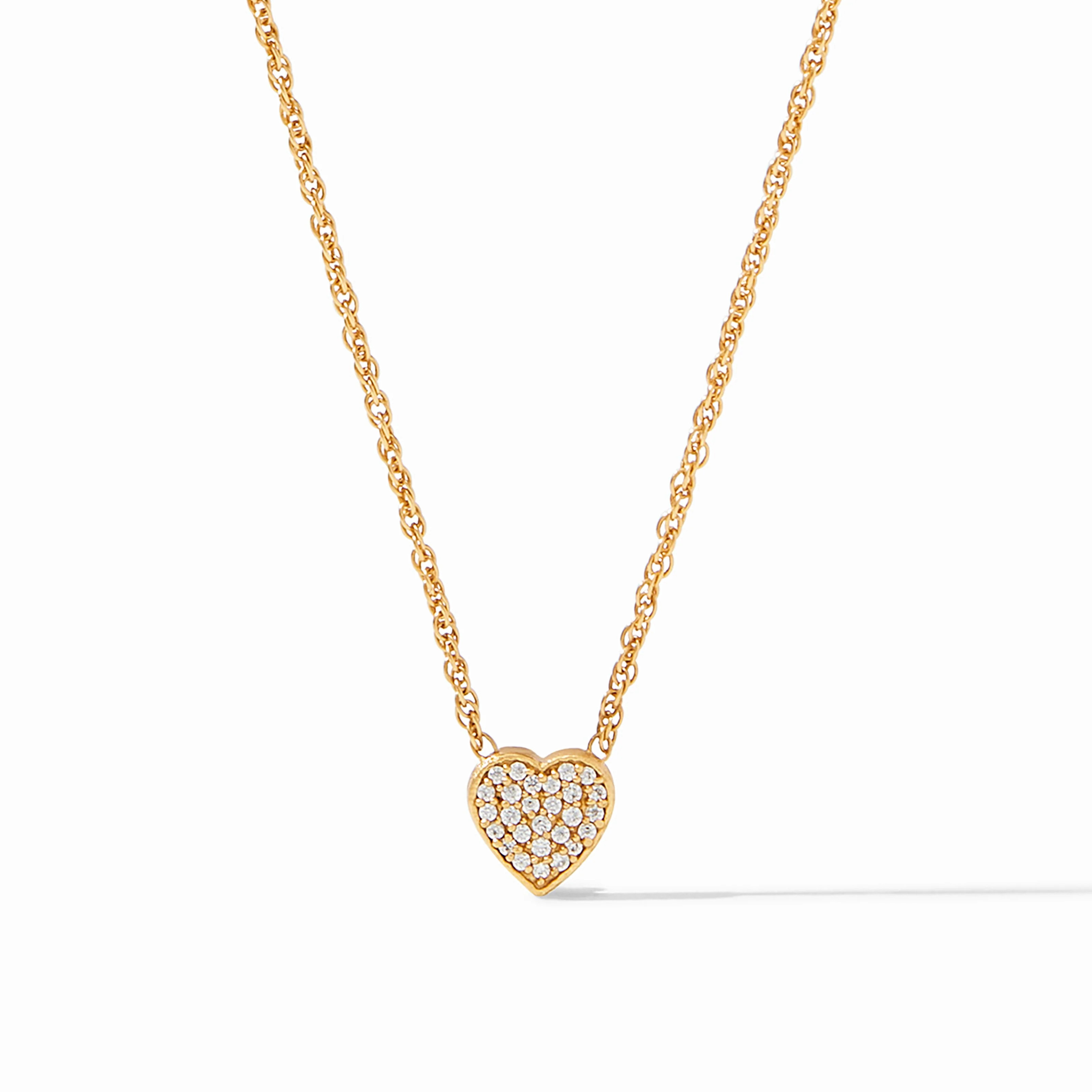 Heart Pavé Demi Delicate Necklace | Julie Vos | Julie Vos