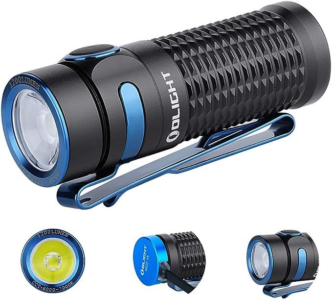 OLIGHT Baton3 1200 Lumens Ultra-Compact Rechargeable EDC Flashlight, Powered by Rechargeable Batt... | Amazon (US)