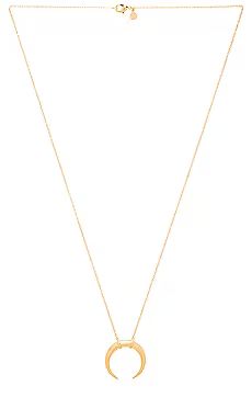 gorjana Cayne Crescent Pendant Necklace in Gold from Revolve.com | Revolve Clothing (Global)