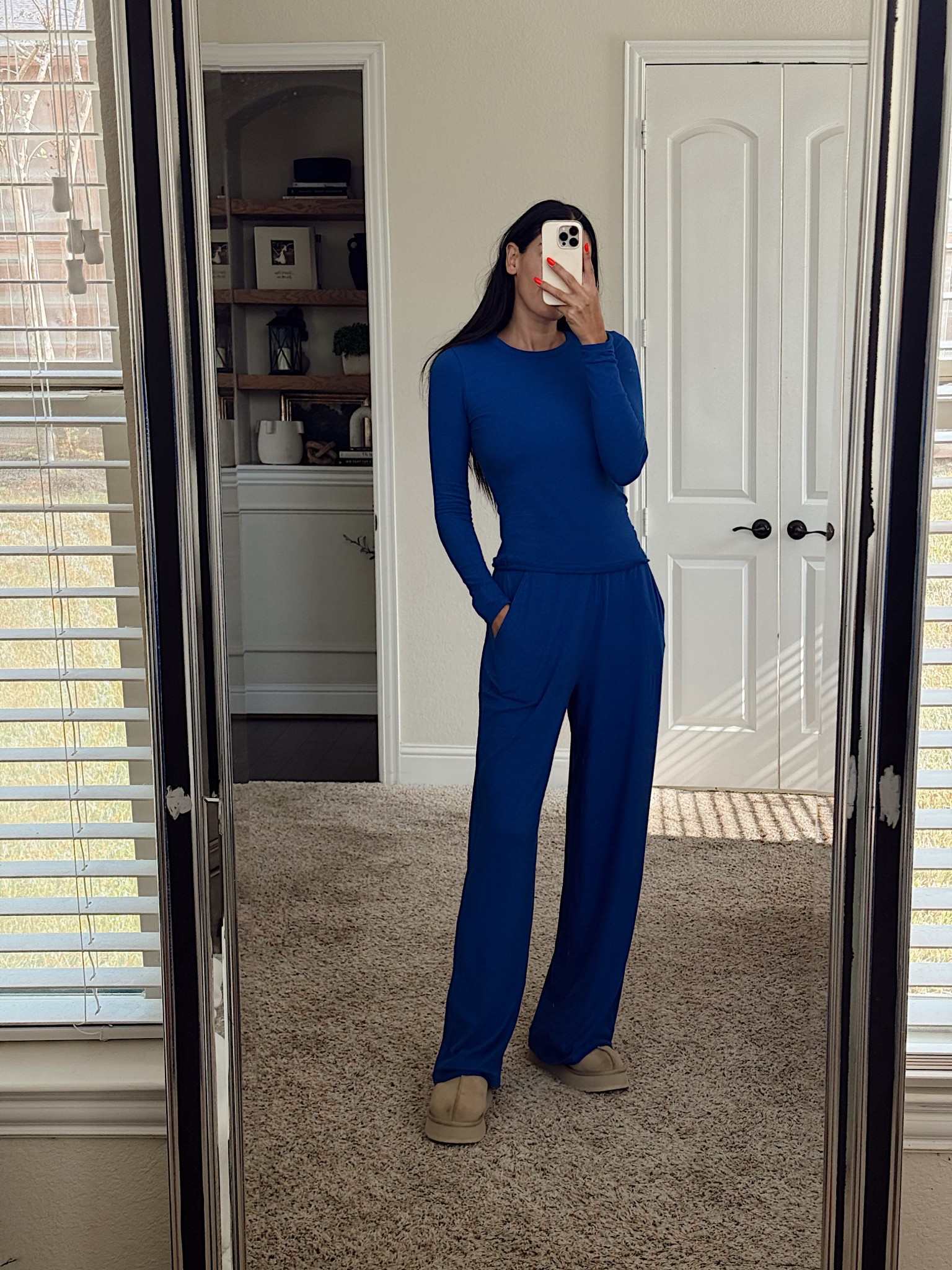 Small top
Small tall bottoms 