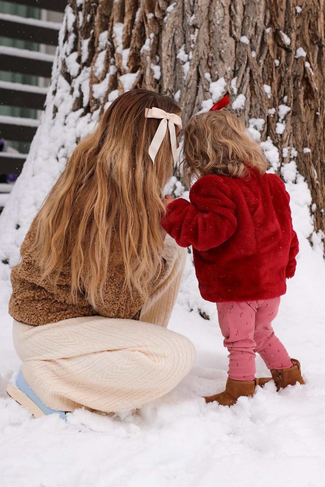 Mommy and me snow outfits 