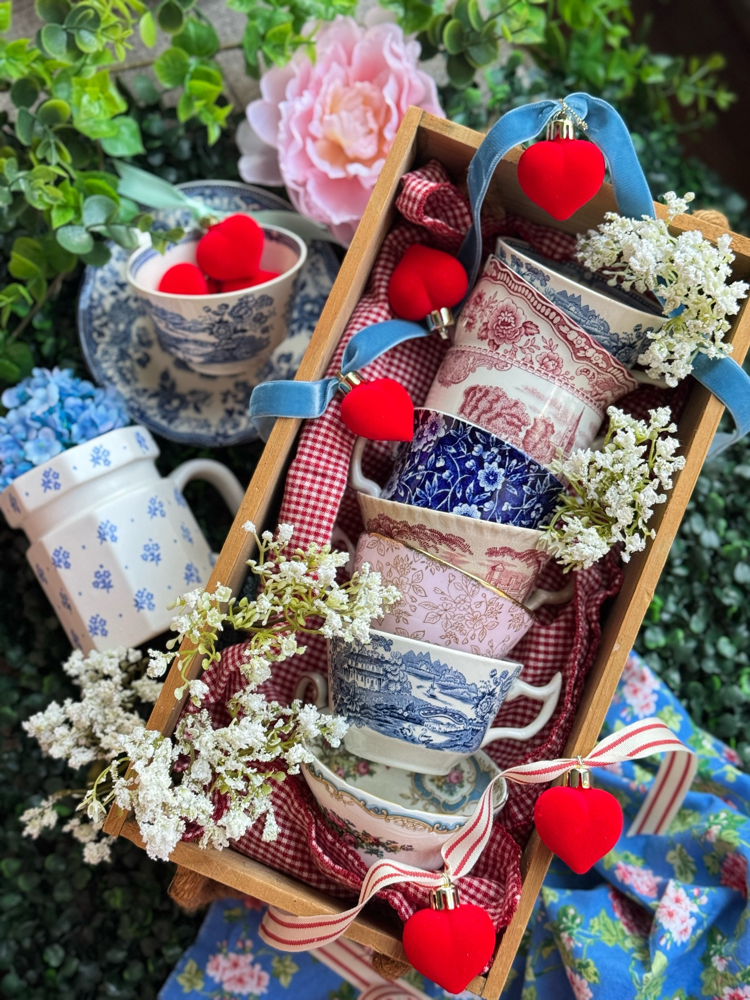 This stack of teacups in mixed patterns paired with these darling @valerymadelyn_official velvet heart ornaments is giving me all the cozy, vintage-inspired Valentine’s vibes. A little love, a little tea, and a whole lot of charm to brighten up these gray winter days! ❤️💌🎀Shop your favorites now!


#LTKHome #LTKParties