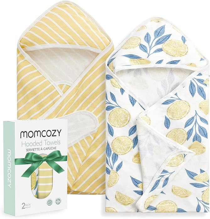 Momcozy Baby Hooded Towel 2 Pack Bath Towel 28 X 28 Inch
        Super Soft, Baby Towel Set, Infa... | Amazon (US)
