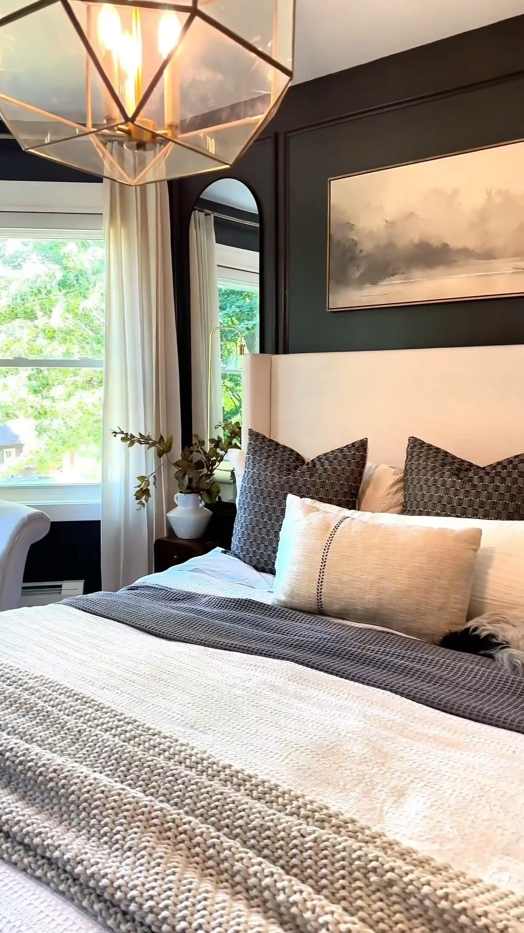 Linking everything I used in my primary bedroom remodel! I was going for boutique hotel vibes, with a reading nook. I went very large with the bed so I found the cutest little nightstands that fit perfectly in the small space that we had next to either side. The quality of these are heirloom worthy. 

🏷️ chaise lounge / bedroom furniture / moody bedroom / primary bedroom / king size bed / wood nightstands / linen curtains / pinch pleat curtains / abstract art / artwork / bedding / affordable furniture / cozy bedroom inspo / pillows / modern decor 

#LTKHome