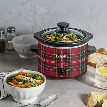 new!Cooks 1.5-Quart Plaid Slow Cooker | JCPenney