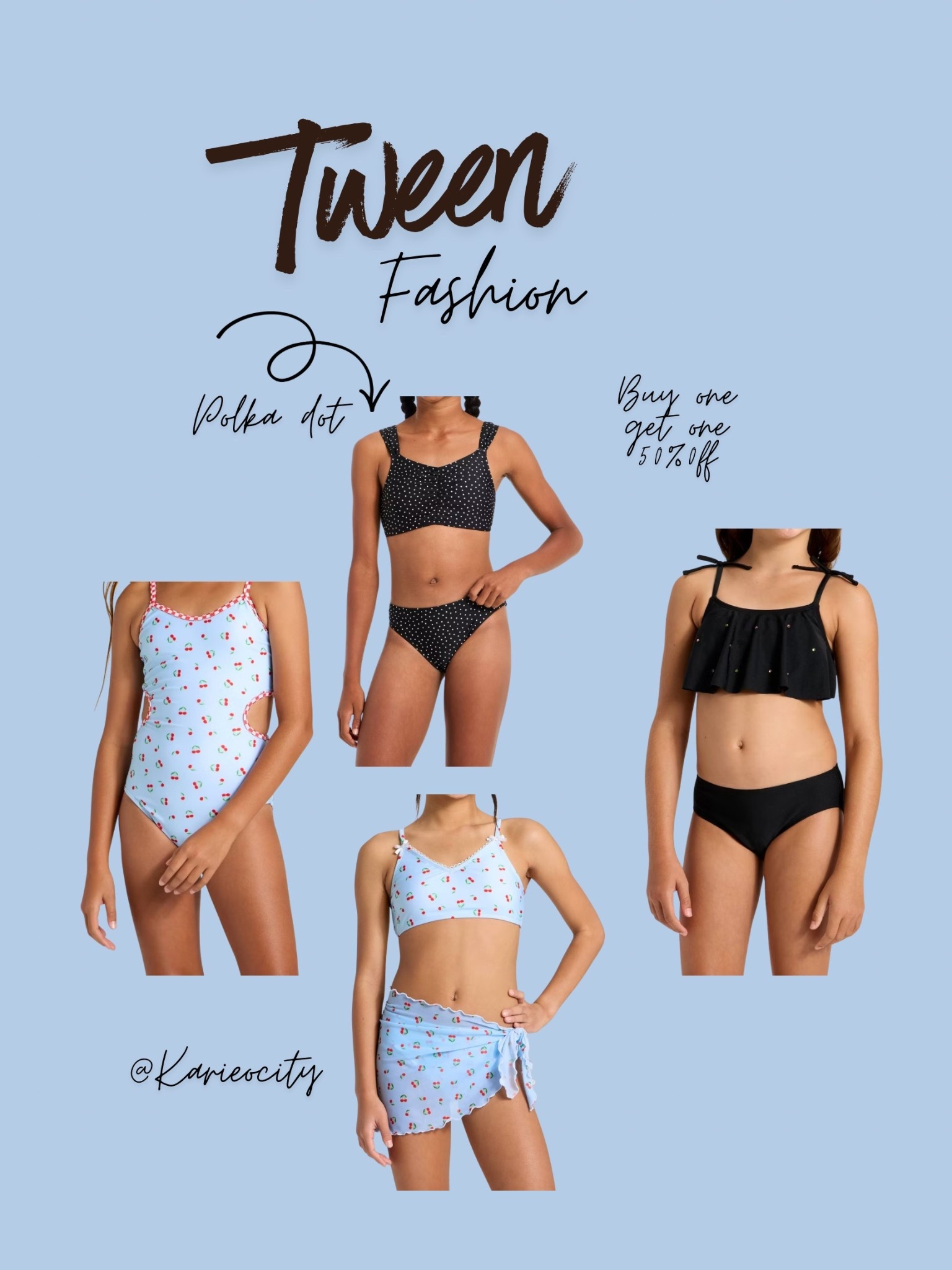 Tween Fashion🤍

Tween swimsuits on sale buy get one 50% off.

Tween Fashion // Tween girl swimsuits // On Sale// Target 

#LTKfamily #LTKsalealert #LTKkids