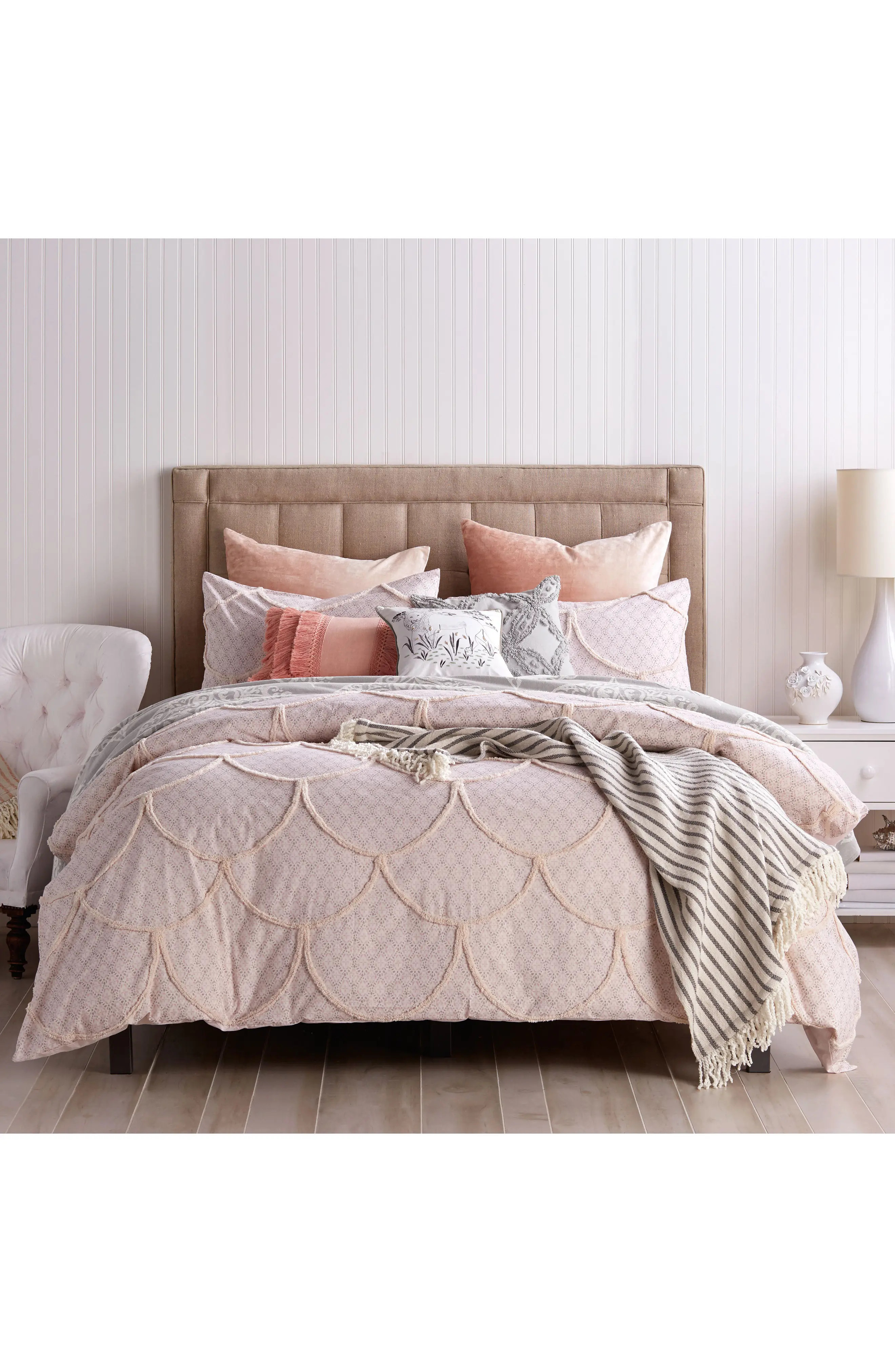 Chenille Scallop Duvet Cover | Nordstrom
