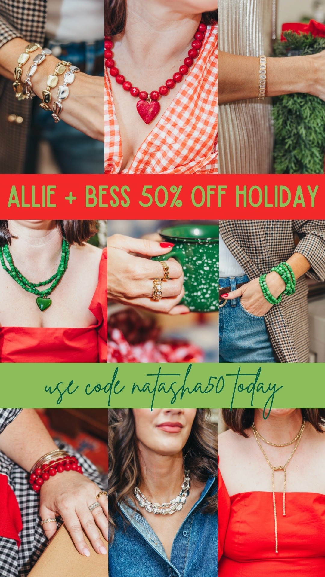 natasha50 for 50% off the hole for the holidays collection at Allie and Bess • 

#LTKSaleAlert #LTKGiftGuide #LTKHoliday