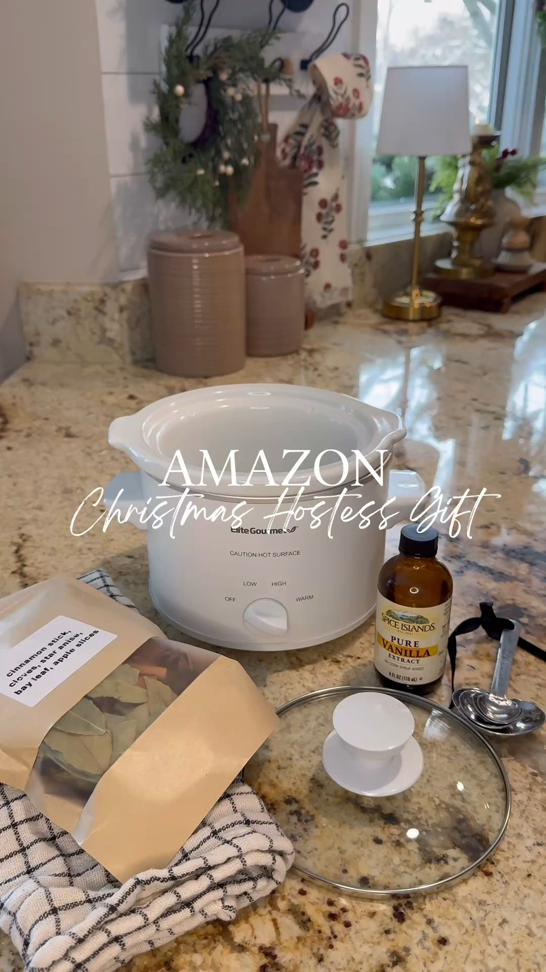 Christmas Simmer Pot Hostess Gift Idea

Follow @farmtotablecreations on Instagram for cozy home finds & gift ideas.

If you’re headed to a holiday gathering and want to bring something useful and beautiful, this simple Christmas simmer pot gift is such a win. I used a small crock pot layered with a neutral dish towel, a pre-packaged simmer pot kit filled with dried orange slices, cinnamon sticks, and cloves, plus a bottle of vanilla and a set of measuring spoons. Everything is tucked into a heat-shrink gift bag and finished with a soft bow, making it feel polished without being overdone.

This is one of those gifts that gets used immediately — just add water, plug it in, and let the house fill with the coziest holiday scent. It’s perfect for Christmas hosting, winter gatherings, or even as a thoughtful neighbor or teacher gift. Simple, practical, and festive all at once.

#hostessgift #christmasgiftideas #simmerpot #holidayhosting #kitchengift #crockpot #giftbasketideas #christmasentertaining #winterhosting #holidayhome #cozychristmas #thoughtfulgifts


#LTKGiftGuide #LTKHome #LTKSaleAlert