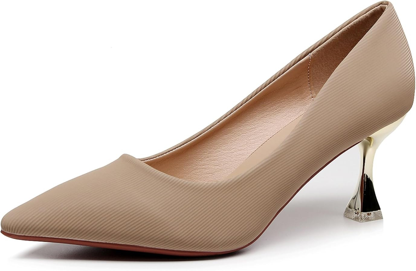 VenusCelia Women's Golden-Sun Pump Stiletto Heel Shoe | Amazon (US)