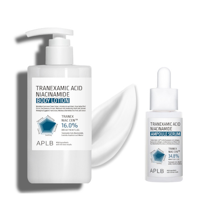 APLB - Tranexamic Acid Niacinamide Body Lotion - 300ml (1ea) X Ampoule Serum - 40ml (1ea) Set | Stylevana