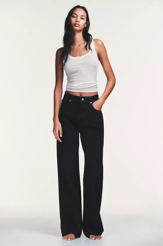 TRF HIGH-WAIST WIDE-LEG JEANS | Zara UK