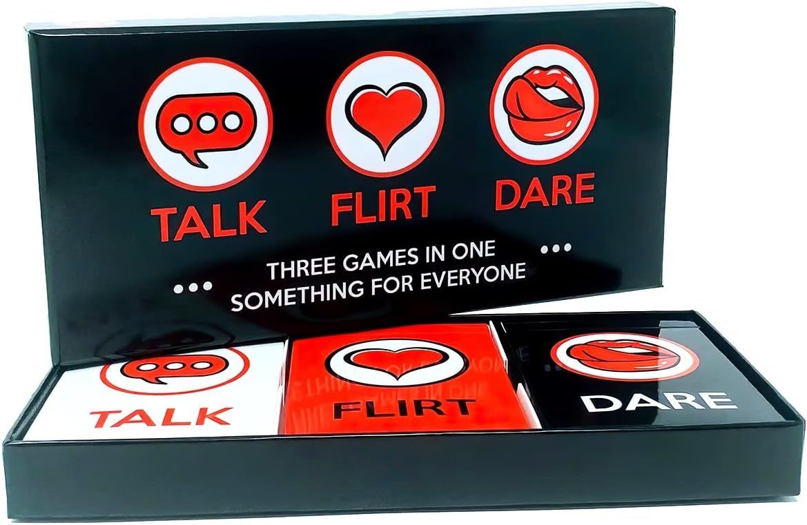 Talk, Flirt, Dare! Fun and Romantic Game for Couples. Perfect Valentine's Gift! Conversation Star... | Amazon (US)