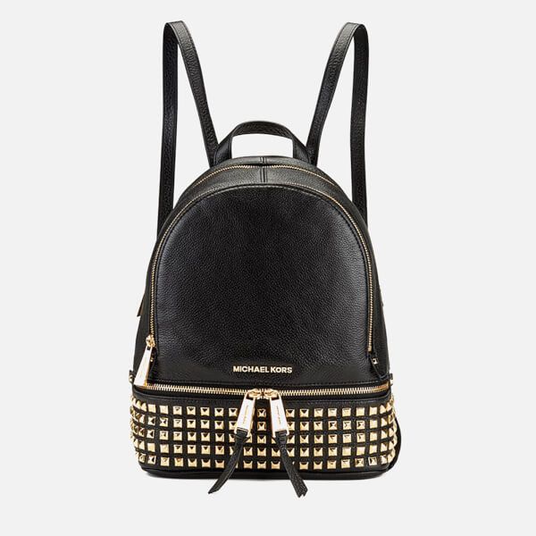 MICHAEL MICHAEL KORS Women's Rhea Zip Studded Backpack - Black | The Hut (UK)