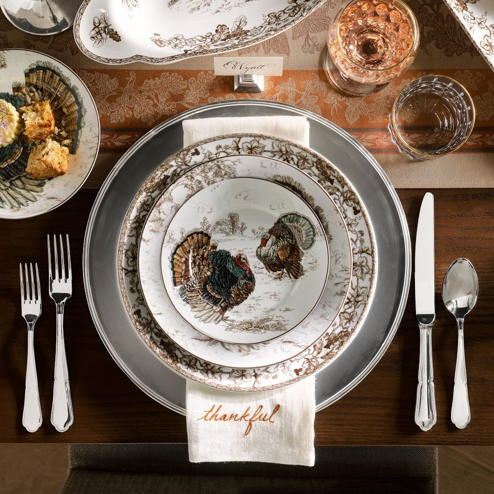 Plymouth Turkey Appetizer Plates, Mixed Set of 4 | Williams-Sonoma