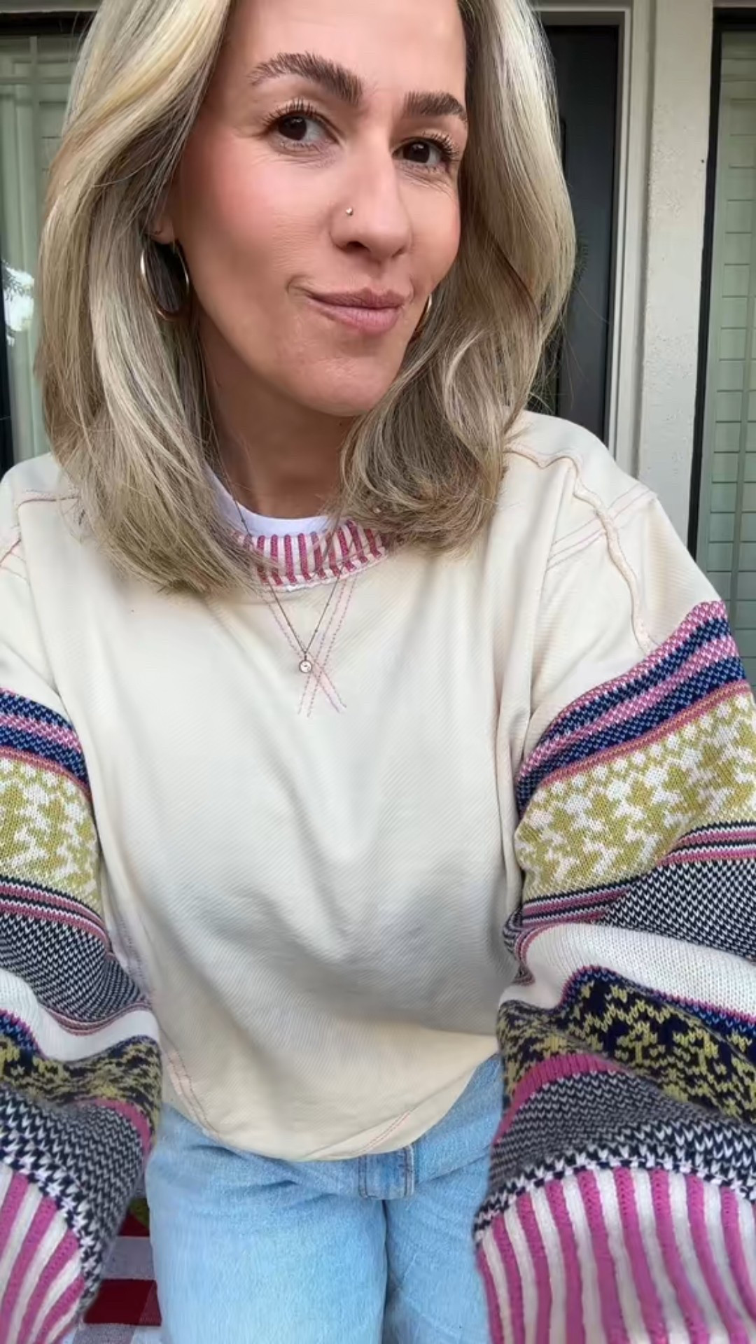 Loving this sweater from Anthro. 

#LTKootd #LTKGiftGuide #LTKOver40