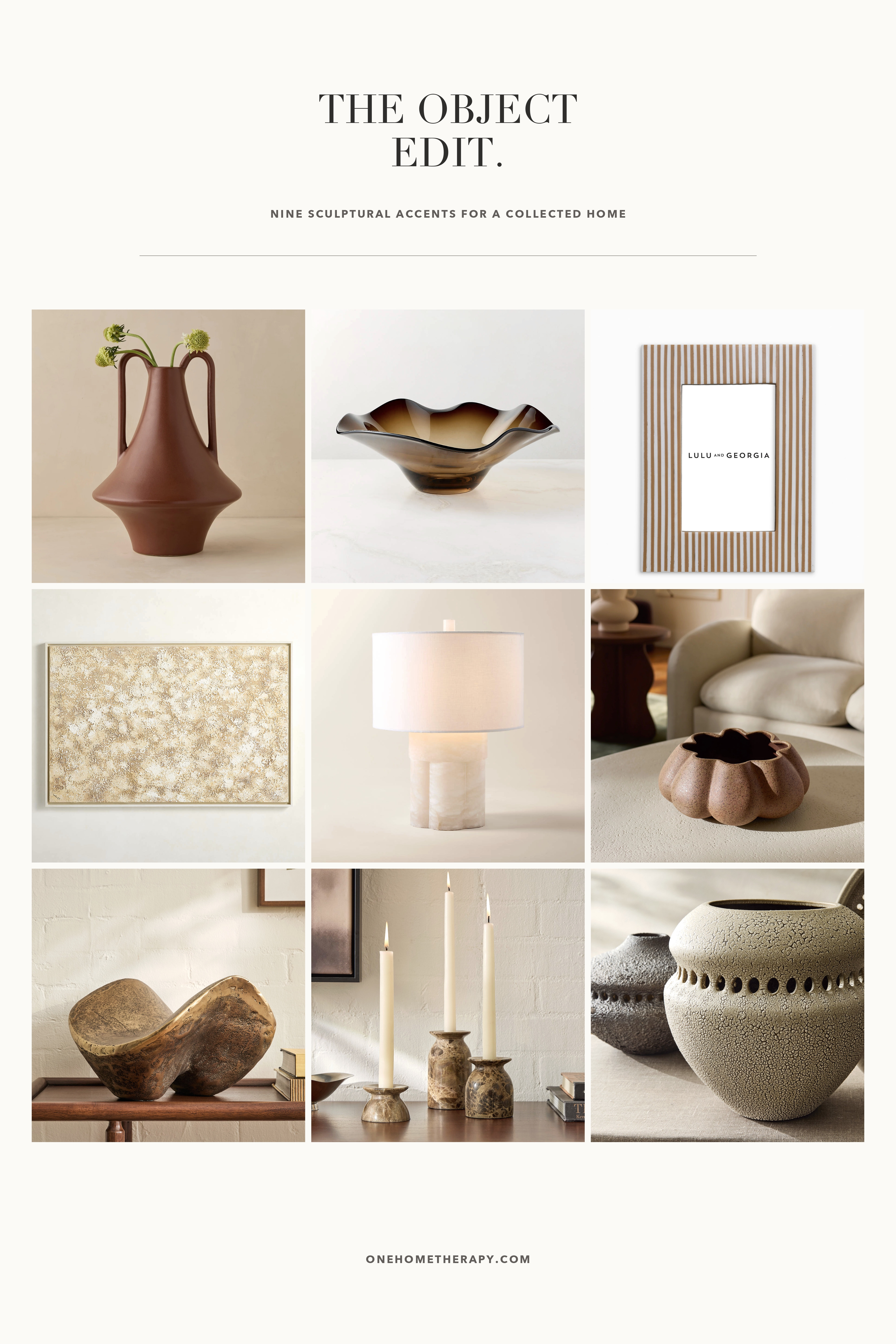 The object edit: nine sculptural accents that make a home feel considered, collected, and quietly personal. ✨
#HomeDecor #InteriorDesign #HomeStyling #SculpturalDecor #DecorInspiration #ModernHome #NeutralHome #OneHomeTherapy

#LTKU #LTKSeasonal #LTKHome

#LTKU #LTKHome #LTKSeasonal 

 