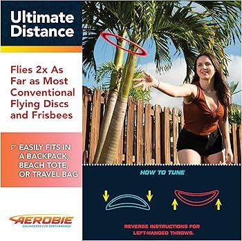 Aerobie Sprint Ring Outdoor Flying Disc, 10 Inches, Orange | Amazon (US)
